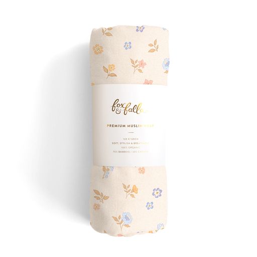 Meadow Organic Muslin Wrap Swaddle FOX & FALLOW