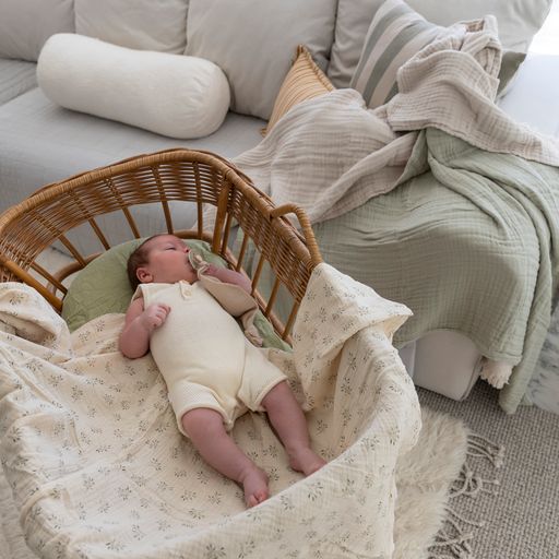 Eucalyptus Organic Cotton Swaddle little myrtle