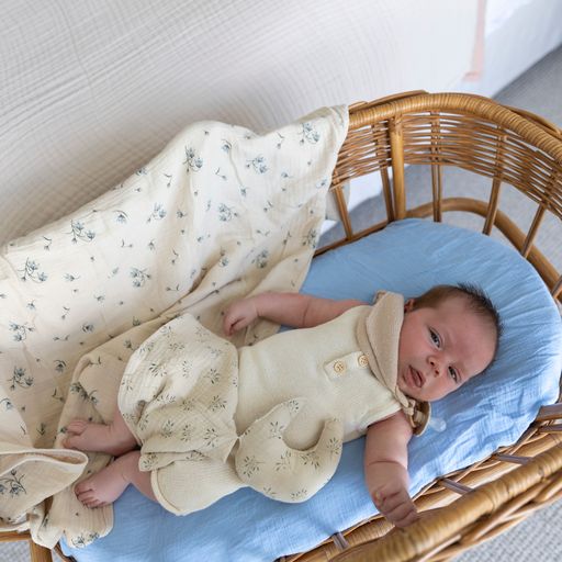 Australian Bluebell Organic Cotton Swaddle little myrtle