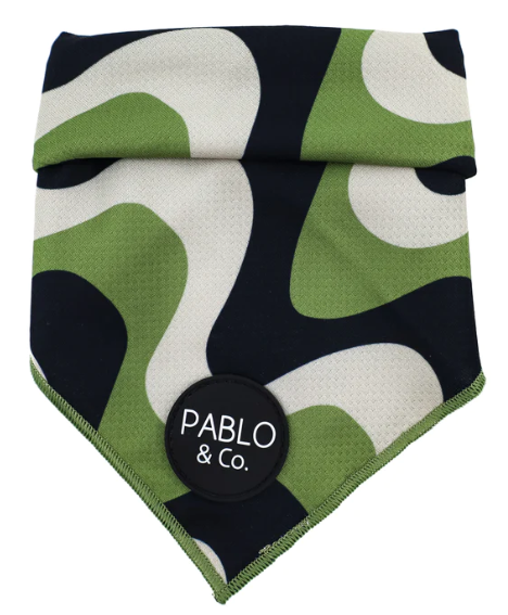 Dog Bandana Wavy Kaki Pablo & Co