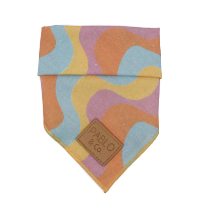 Dog Bandana Wavy Pastel Pablo & Co