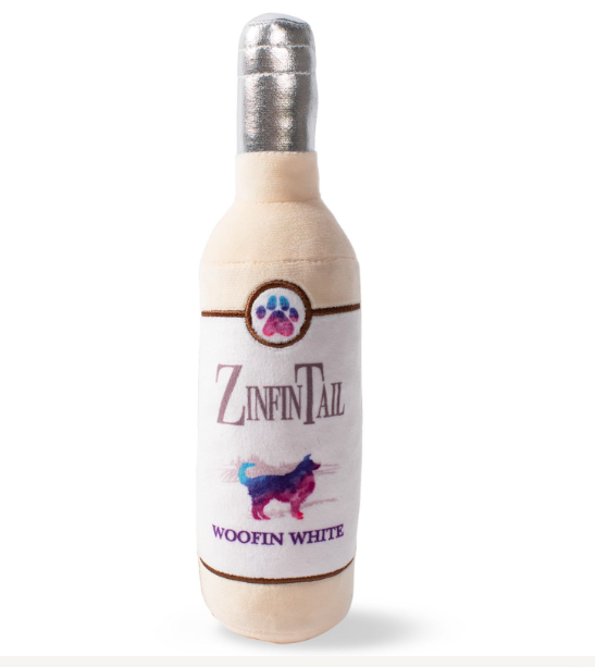 Zinfintail  Woofin Plush Wine Bottle Toy - Fringe Studio