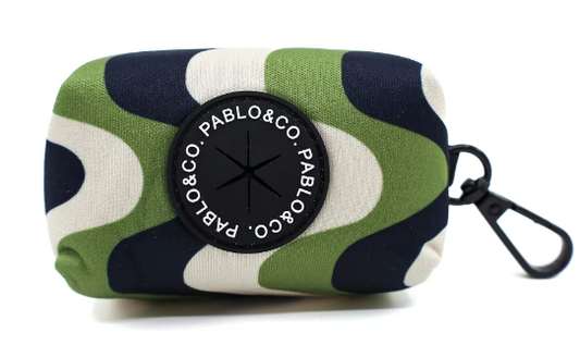 Poop Bag Pouch Wavy Kaki Pablo & Co