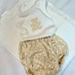 Baby Singlet & Nappy Cover set (Sweet Teddy)